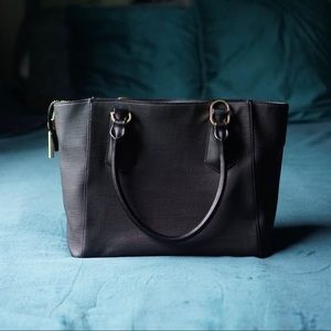 Dagne Dover Mini Signature Tote Onyx Black